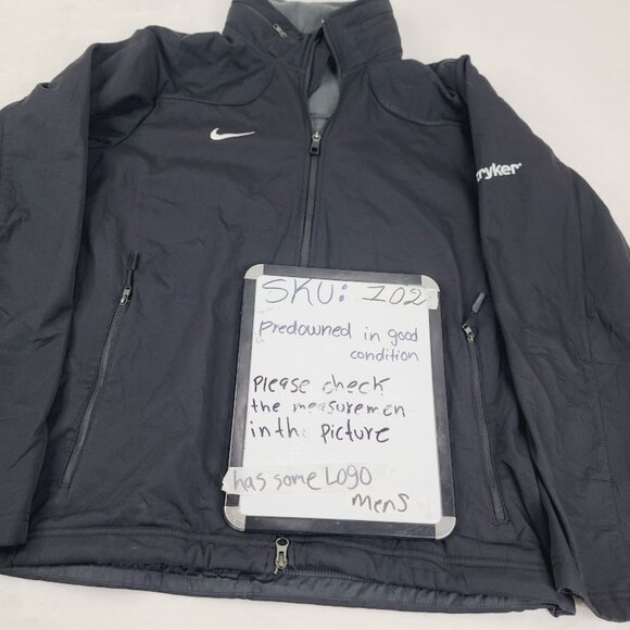 Nike Men's Black Sphere Coaches Long Sleeve Sport Fleece Jacket Size L - Picture 10 of 10